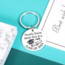 Load image into Gallery viewer, Class of 2023 Graduation Keychain Graduation Gifts for Her Him High School College 2023 Senior Gifts for Boys Girls Son Daughter Best Friend Nurse Graduation Gifts for Men Women Funny Grad Gifts
