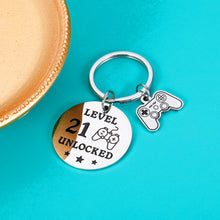 Load image into Gallery viewer, Inspirational 21st Birthday Gifts for Him Son Boy Funny Keychain from Mom Dad I Love You Gifts for Him Teen Son in Law from Mother to Son Christmas Birthday Come of Age Gifts
