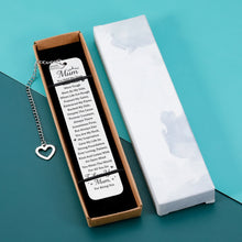 Load image into Gallery viewer, Mom Gift Bookmark from Daughter Son Mother&#39;s Day Gifts for Mom from Teens Kids Birthday Gifts for Mother Mom Christmas Valentines Day Gift for Mom I Love You Mom Bookmarks for Women from Daughter Son
