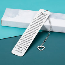 Load image into Gallery viewer, Mom Gift Bookmark from Daughter Son Mother&#39;s Day Gifts for Mom from Teens Kids Birthday Gifts for Mother Mom Christmas Valentines Day Gift for Mom I Love You Mom Bookmarks for Women from Daughter Son
