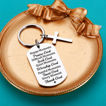 Load image into Gallery viewer, Inspirational Christian Gifts Bible Verse Keychain Gifts for Women Men Christian Religious Scripture Gifts for Friend Baptism Birthday Christmas First Communion Gifts for Son Daughter Boys Girls
