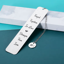 Load image into Gallery viewer, 6 Year Anniversary Bookmark Gifts for Women Men Steel Anniversary Gift for Husband Wife Funny 6th Anniversary Gift for Him Her Boyfriend Girlfriend Couples Steel Wedding Gifts
