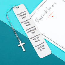 Load image into Gallery viewer, Inspirational Christian Bookmark Gifts for Women Men Bible Verse Bookmark for Girls Daughter Book Lovers Graduation Birthday Christmas for Female Male Him Her Religious Church Bulk Gifts
