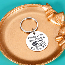 Load image into Gallery viewer, Class of 2023 Graduation Keychain Graduation Gifts for Her Him High School College 2023 Senior Gifts for Boys Girls Son Daughter Best Friend Nurse Graduation Gifts for Men Women Funny Grad Gifts
