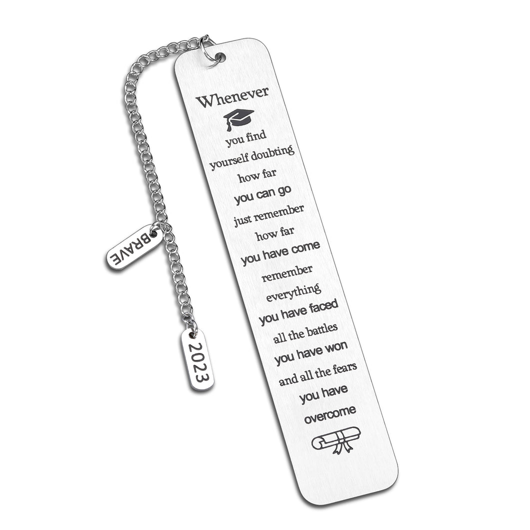 Inspirational Graduation Gifts for Him Her Class of 2023 Senior Graduates Gifts Bookmark for High School Student College Boys Girls Master Son Daughter Gifts from Mom Dad 2023 Graduation Gifts