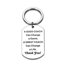 Load image into Gallery viewer, Coach Appreciation Gift Thank You Keychain Gift for Hockey Baseball Soccer Football Volleyball Team Gifts
