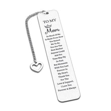 Load image into Gallery viewer, Mom Gift Bookmark from Daughter Son Mother&#39;s Day Gifts for Mom from Teens Kids Christmas Valentines Day Gift for Mom Birthday Gifts for Mother Mom I Love You Mom Bookmarks for Women from Daughter Son
