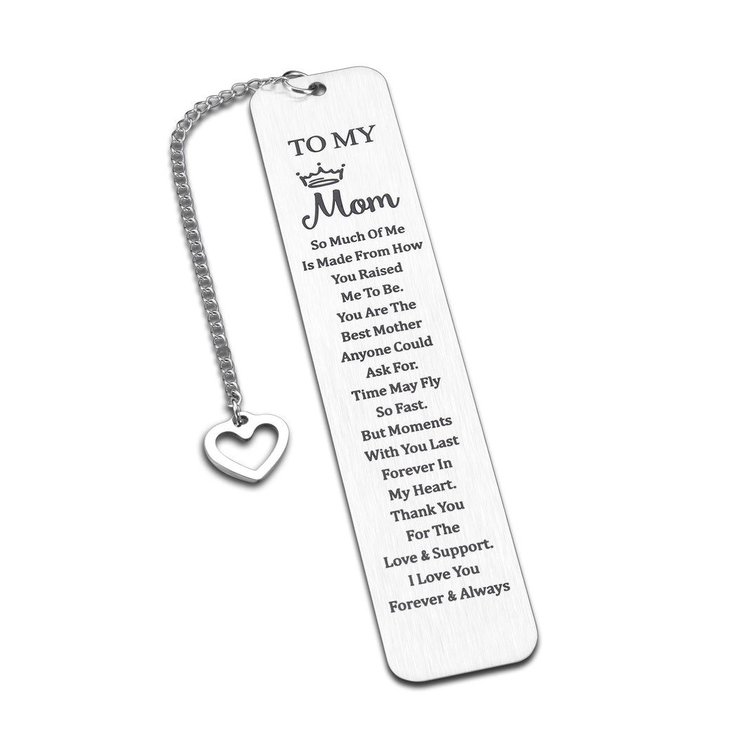 Mom Gift Bookmark from Daughter Son Mother's Day Gifts for Mom from Teens Kids Christmas Valentines Day Gift for Mom Birthday Gifts for Mother Mom I Love You Mom Bookmarks for Women from Daughter Son