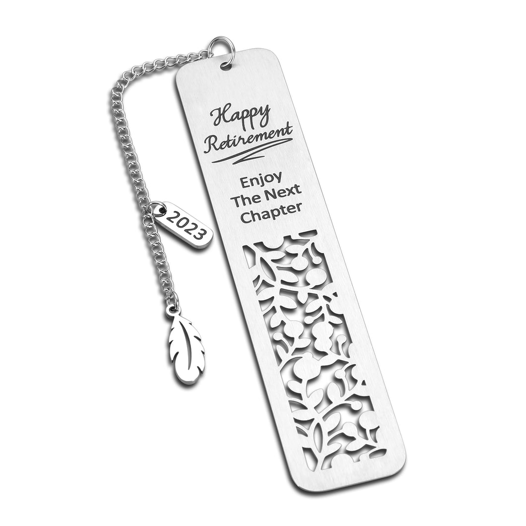 Retirement Gifts for Women Men 2023 Retirement Bookmark Gifts for Coworker Colleague Employee Work Bestie Appreciation Gifts for Retired Teacher Nurse Going Away Leaving Gifts Enjoy The Next Chapter