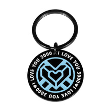 Load image into Gallery viewer, I Love You 3000 Keychain for Son Daughter Birthday Gifts Father’s Day Mother’s Day Gifts for Mom Dad Valentines Christmas Anniversary Gifts for Him Her Teen Boys Girls Women Men Marvel Iron Man Fans
