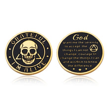 Load image into Gallery viewer, Sobriety Gifts for Men Women Sobriety Chip Addiction Recovery Gift for Family Friends Affirmation AA Coin Sober Gifts for Him Her Sobriety Gift for Alcoholics AA Members
