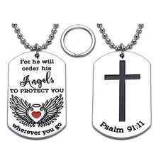 Load image into Gallery viewer, Inspirational Christian Gifts for Women Men, to My Daughter Son Gifts Bible Verse Gifts with Necklace, Birthday Thanksgiving Christmas Easter Christian Gifts Keychain for Christian Couples Him Her
