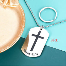 Load image into Gallery viewer, Inspirational Christian Gifts for Women Men, to My Daughter Son Gifts Bible Verse Gifts with Necklace, Birthday Thanksgiving Christmas Easter Christian Gifts Keychain for Christian Couples Him Her
