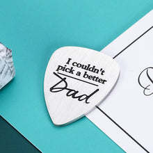 Load image into Gallery viewer, Father’s Day Guitar Picks Gift for Dad Step Dad Father from Son Daughter Kids Funny Guitar Stuff Gift for Dad to be Christmas Birthday Wedding Anniversary Guitar Pick Gift for Musician Guitar Player
