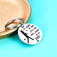 Load image into Gallery viewer, Funny Father&#39;s Day Gifts from Daughter for Daddy Inspirational Keychain Dad Birthday Gifts from Daughter Stepdaughter Kids Valentines Gifts from Wife Christmas Thanksgiving Wedding Gifts for Him Men
