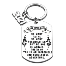 Load image into Gallery viewer, Graduation Gifts for Him Her Boys Girls Class of 2021 Senior Gifts for College High School Student Inspirational Keychain Grad Gifts for Son Daughter Women Men Nurse Master Congrats Grad
