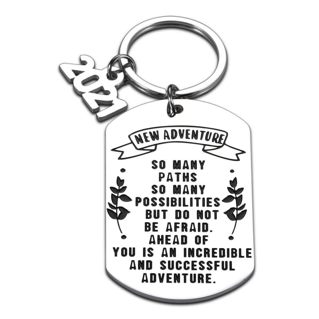 Graduation Gifts for Him Her Boys Girls Class of 2021 Senior Gifts for College High School Student Inspirational Keychain Grad Gifts for Son Daughter Women Men Nurse Master Congrats Grad