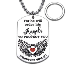 Load image into Gallery viewer, Inspirational Christian Gifts for Women Men, to My Daughter Son Gifts Bible Verse Gifts with Necklace, Birthday Thanksgiving Christmas Easter Christian Gifts Keychain for Christian Couples Him Her
