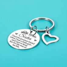 Load image into Gallery viewer, Sister Gifts from Sister Christmas Sweet 16 Birthday Gifts for Sister Big Little Sisters Best Friend BFF Mother&#39;s Day Valentine&#39;s Day Gift Keychain for Teen Girls Women
