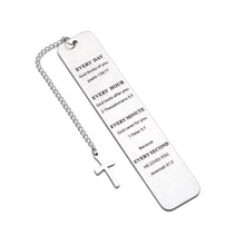 Load image into Gallery viewer, Inspirational Christian Bookmark Gifts for Women Bible Verse Bookmark for Girls Boys Son Daughter Book Lovers Birthday Christmas Stocking Stuffers for Women Men Sister Brother Baptism Religious Gifts
