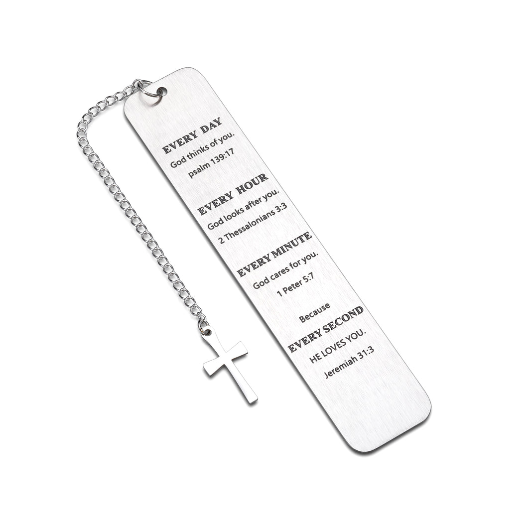 Inspirational Christian Bookmark Gifts for Women Bible Verse Bookmark for Girls Boys Son Daughter Book Lovers Birthday Christmas Stocking Stuffers for Women Men Sister Brother Baptism Religious Gifts