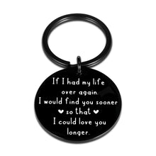 Load image into Gallery viewer, Christmas Valentine&#39;s Day Gifts for Husband Wife Romantic Keychain from Girlfriend Boyfriend Birthday Gifts for Groom Bride Fiancé Fiancée Couples Anniversary Present for Hubby Wifey Him Her Women
