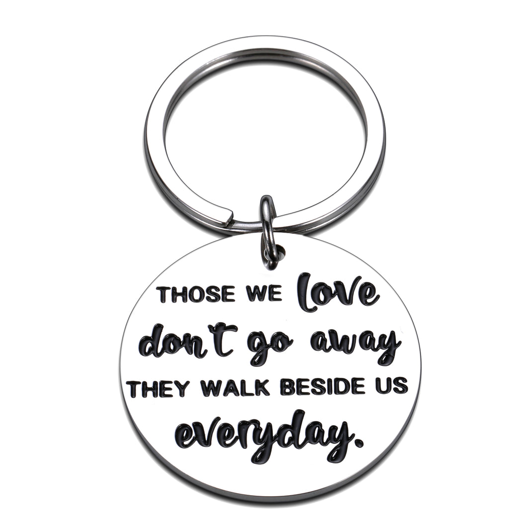 Mom Dad Sympathy Gifts Keychain for Loss of Mother Father Husband Memorial Gifts Keyring for Him Her Bereavement Gift for Men Women in Memory of Pet Dog Grandma Grandpa Remembrance Keychain Jewelry