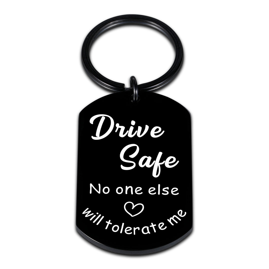 Drive Safe keychain for Boyfriend Him Husband Men Valentine's Day Christmas Fathers Day Birthday Men Gifts