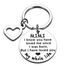 Load image into Gallery viewer, Mimi Gifts for Grandma from Grandchildren Mother&#39;s Day Grandma Keychain Gifts for Mimi from Granddaughter Grandson Birthday Christmas Wedding Grandparents Day Gifts for Grandmother Granny Nana Jewelry
