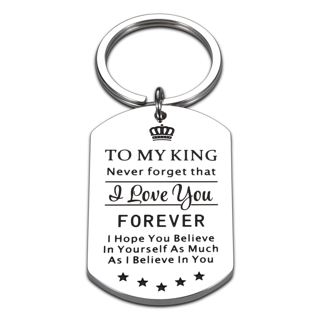 to My Man Birthday Christmas Gift for Boyfriend Husband Men Groom Couples I Love You Keychain from Girlfriend Wife Bride Valentines Anniversary Father’s Day Wedding Pendant Jewelry Gift for Him