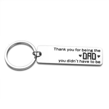 Load image into Gallery viewer, Father&#39;s Day Gifts Keychain for Father Step Dad Stepfather from Daughter Son Kids Wife Christmas Birthday Thank You Gift for Adopted Dad Father Wedding Adoption Gifts Stocking Stuffers for Men Him
