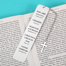 Load image into Gallery viewer, Inspirational Christian Bookmark Gifts for Women Men Bible Verse Bookmark for Girls Daughter Book Lovers Graduation Birthday Christmas for Female Male Him Her Religious Church Bulk Gifts
