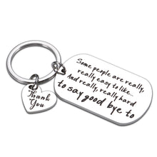 Load image into Gallery viewer, Coworker Boss Appreciation Gifts Keychain Leaving Going Away Farewell Retirement Gifts for Coworker Teacher Employee Birthday Christmas Inspirational Thank You Gifts for Him Her Women Men
