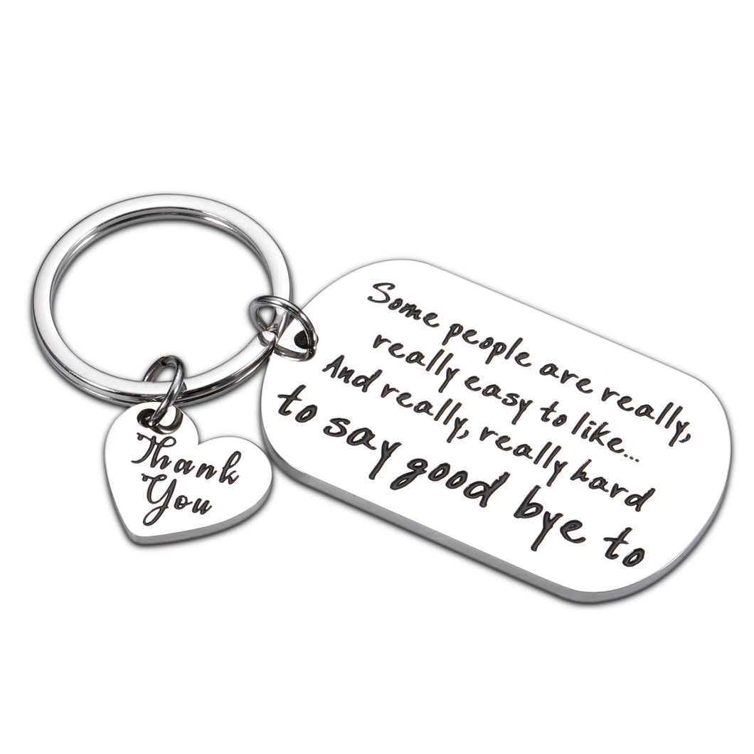 Coworker Boss Appreciation Gifts Keychain Leaving Going Away Farewell Retirement Gifts for Coworker Teacher Employee Birthday Christmas Inspirational Thank You Gifts for Him Her Women Men