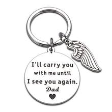 Load image into Gallery viewer, Memorial Gifts for Loss of Father, Dad Remembrance Sympathy Gifts for Daughter Son, in Memory of Father Dad Bereavement Gifts for Women Men Him Her Easter Gifts, I&#39;ll Carry You Until I See You Again
