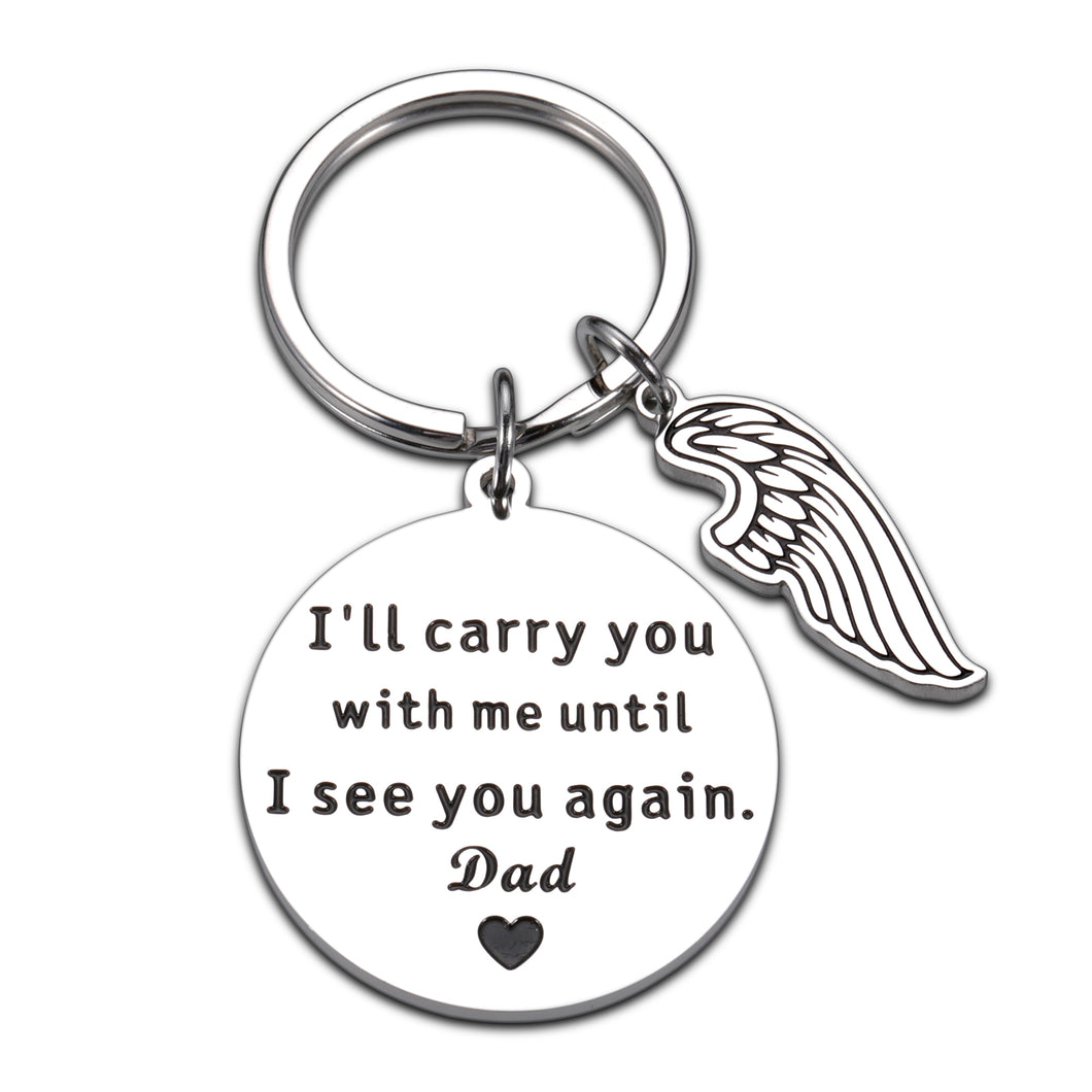 Memorial Gifts for Loss of Father, Dad Remembrance Sympathy Gifts for Daughter Son, in Memory of Father Dad Bereavement Gifts for Women Men Him Her Easter Gifts, I'll Carry You Until I See You Again