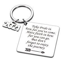 Load image into Gallery viewer, Graduation Gifts for Him Her Class of 2021 Keychain Gift for Senior Masters Nurses Students Grad from College High School 2021 Graduation Gifts for Teenagers Boys Girls Daughter Son Graduates Keepsake
