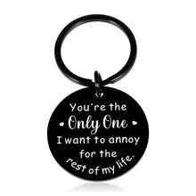 Load image into Gallery viewer, Christmas Valentine&#39;s Day Gifts for Husband Wife Love Keychain from Girlfriend Boyfriend Birthday Gifts for Couples Him Her Romantic Anniversary Present for Hubby Wifey Women
