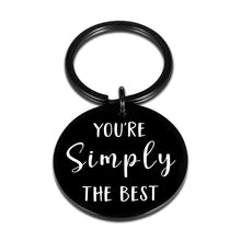 Load image into Gallery viewer, You&#39;re Simply The Best Keychain Anniversary Wedding Gifts for Women Men Birthday Valentines Day Keyring for Best Friend Schitts C Fans Couple Gifts for Boyfriend Girlfriend Husband Wife Christmas
