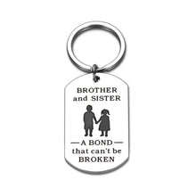 Load image into Gallery viewer, Brother Gifts From Sister, Funny Keychain Gifts For Sister From Brother, Funny Brother Gifts, Gifts For Brothers From Sisters Christmas Birthday Gifts for Sister Brother Present
