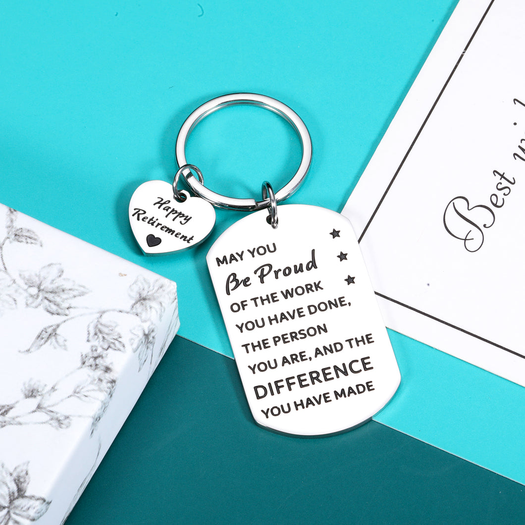 Retirement Gifts for Women Men 2022 Retirement Appreciation Gifts Keychain for Boss Male Female Leader Teacher Nurse Coworker Leaving Gifts for Colleague Employee Best Friends Work Staff Gifts