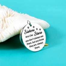 Load image into Gallery viewer, Sisters Gifts from Sister Sweet 16 Birthday Christmas Gifts Keychain for Big Little Soul Sister Best Friend BFF Wedding Gifts for Sister Valentines Day Mothers Day Gifts for Sister, Teen, Girls, Women
