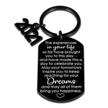 Load image into Gallery viewer, 2021 Graduation Gifts for Him Her Kids Daughter Son Graduates Inspirational Keychain Class of 2021 Senior Students College High School Masters Nurses Medical Students Graduation Gifts for Boys Girls
