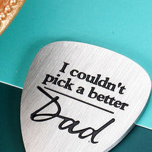 Load image into Gallery viewer, Father’s Day Guitar Picks Gift for Dad Step Dad Father from Son Daughter Kids Funny Guitar Stuff Gift for Dad to be Christmas Birthday Wedding Anniversary Guitar Pick Gift for Musician Guitar Player
