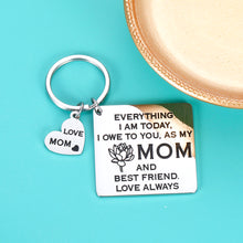 Load image into Gallery viewer, Mom Gifts from Daughter Stepdaughter Mother’s Day Keychain Gifts for Mom Thank You Gifts Christmas Present for Mom Women from Daughter Birthday Wedding Gifts Mother of The Bride Present to Mom
