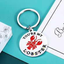 Load image into Gallery viewer, Friends TV Show Merchandise You’re My Lobster Keychain Valentine Gifts, Anniversary Gifts for Husband Wife Couples, Funny Birthday Gifts for Best Friends and Boyfriend Girlfriend
