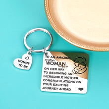 Load image into Gallery viewer, Mom to Be Gift Keychain for Pregnant Friends Congratulations on Pregnancy Gifts for First Time Moms 1st Mother’s Day Gifts for Amazing Mom Birthday Christmas Present for Pregnant Expectant Mothers Her
