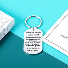 Load image into Gallery viewer, Thank You Gifts for Women Men Coworker Employee Appreciation Gifts for Boss Male Retirement Going Away Leaving Gifts for Teachers Nurse Office Birthday Christmas Inspirational Retired Gifts Keychain
