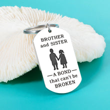 Load image into Gallery viewer, Brother Gifts From Sister, Funny Keychain Gifts For Sister From Brother, Funny Brother Gifts, Gifts For Brothers From Sisters Christmas Birthday Gifts for Sister Brother Present
