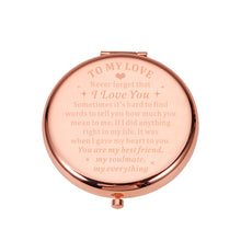 Load image into Gallery viewer, I Love You Gifts for Her Girlfriend Valentines Day Gifts for Her from Husband Boyfriend to Wife Girlfriend Mothers Day Christmas Stocking Stuffers Gifts for Women Her Rose Gold Mirrior Romantic Gifts
